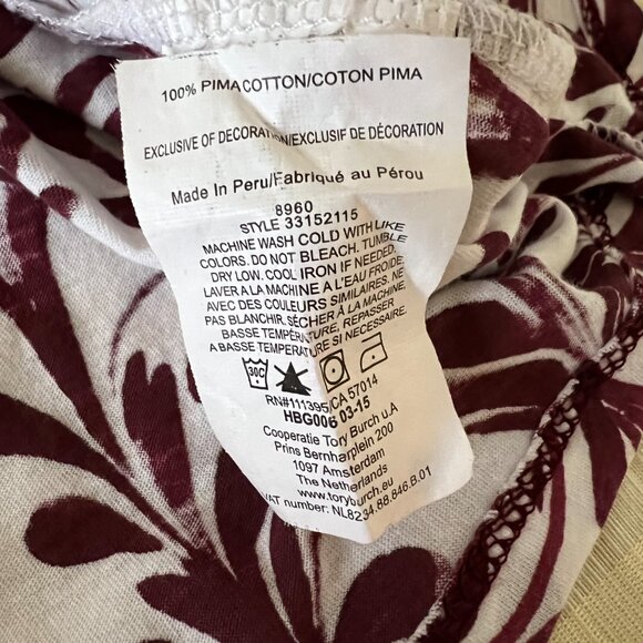 Tory Burch Cotton T-Shirt size S - Picture 8 of 9